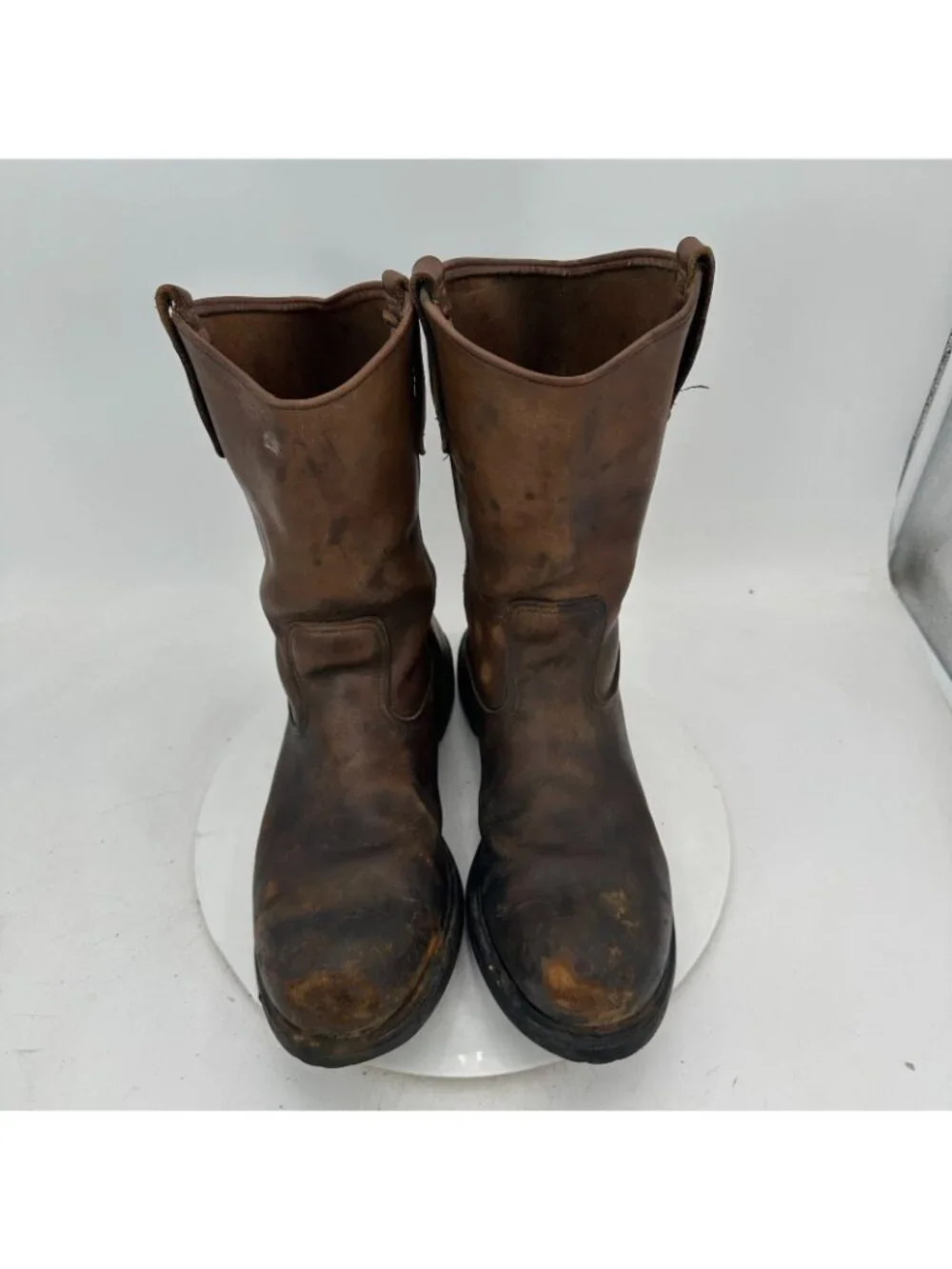 Red Wing Pecos  2231 Men Size 12D Brown Leather 11 inch Safety Toe Pull On Boot